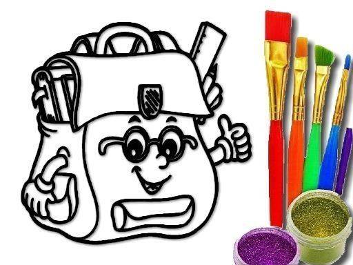 School Bag Coloring Fun