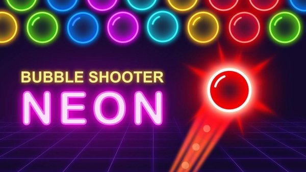 Neon Bubble Match Puzzle