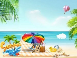 Beach Slide Puzzle Game