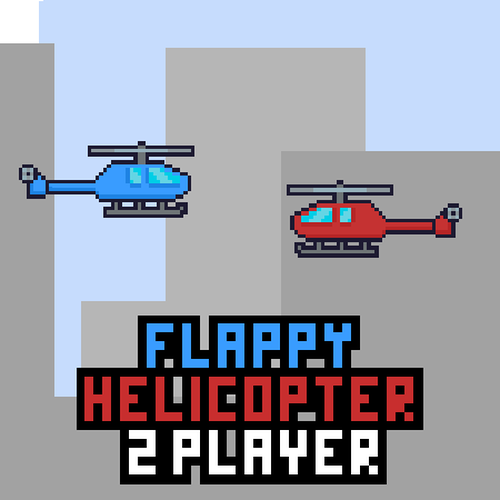 Flappy Helicopter Two Player Arcade
