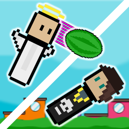 Fruit Volley Two Player Sports Game