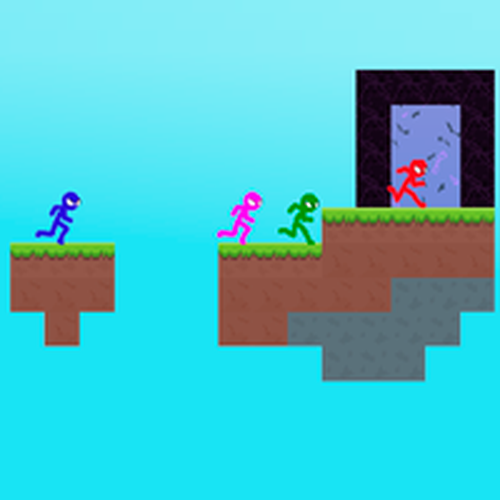 Stickman Team Parkour Race