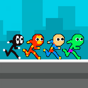 Stick Figure Party Runner