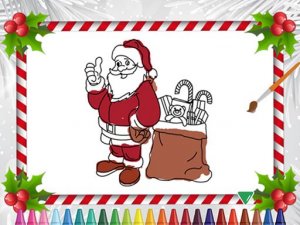 Festive Holiday Coloring Puzzle