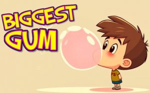 Biggest Gum Bubble Blowing Challenge