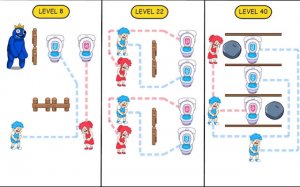 Draw to Pee Toilet Race - Online Drawing Puzzle Game